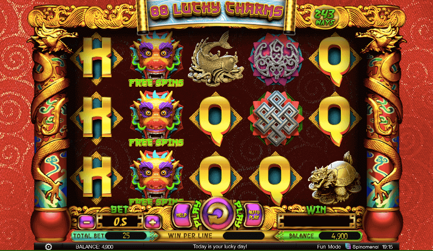 88 Lucky Charms lošimo automatas
