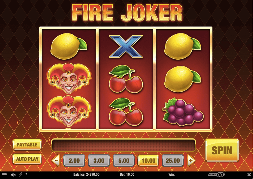 Fire Joker losimo automatas