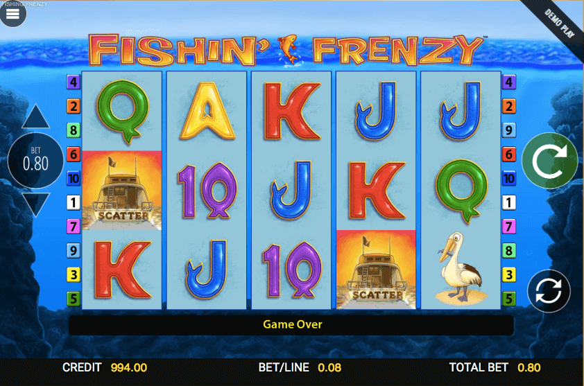 Fishin Frenzy lošimo automatas
